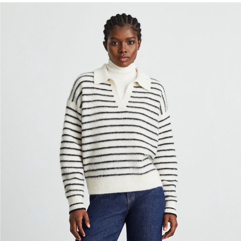 Everlane alpaca stripe sweater